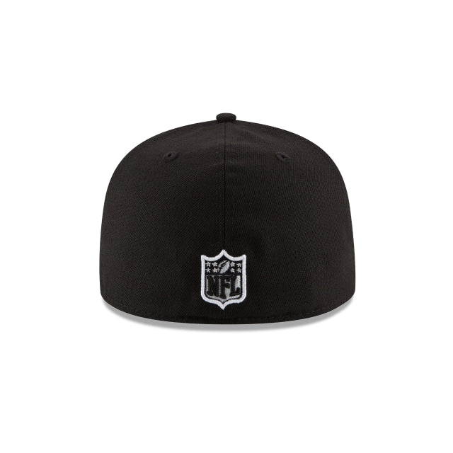 Buffalo Bills Black & White 59FIFTY Fitted Hat