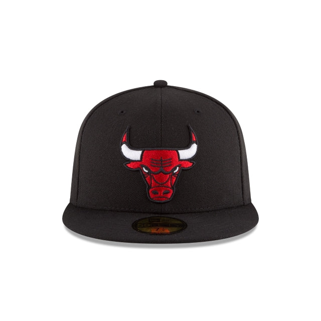Chicago Bulls Team Color Black 59FIFTY Fitted Hat
