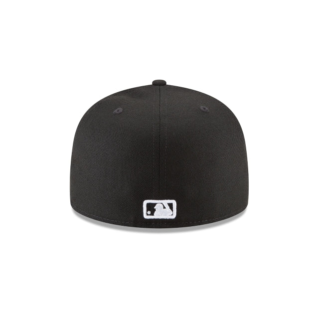 Pittsburgh Pirates Black and White Basic 59FIFTY Fitted Hat