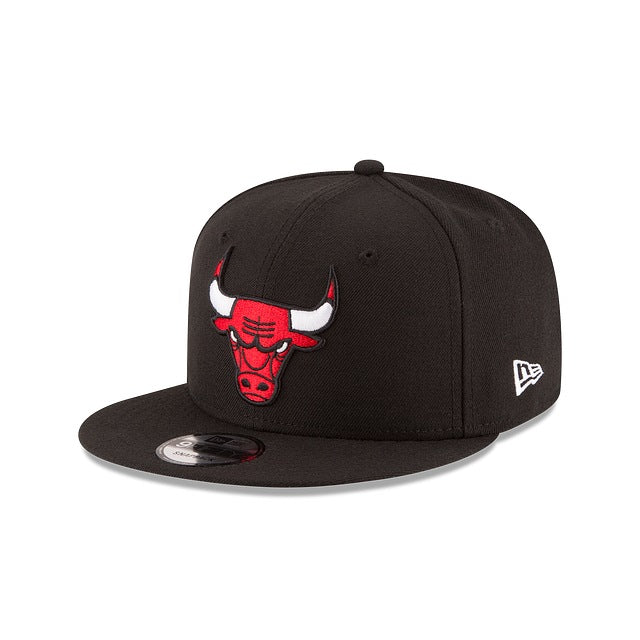 Chicago Bulls Black 9FIFTY Snapback Hat