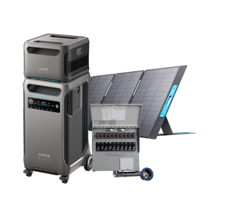 Anker SOLIX F3800 + Expansion Battery + Transfer Switch Kit + PS400 Solar Panel 400W (7680Wh in total) + FREE Protective Cover