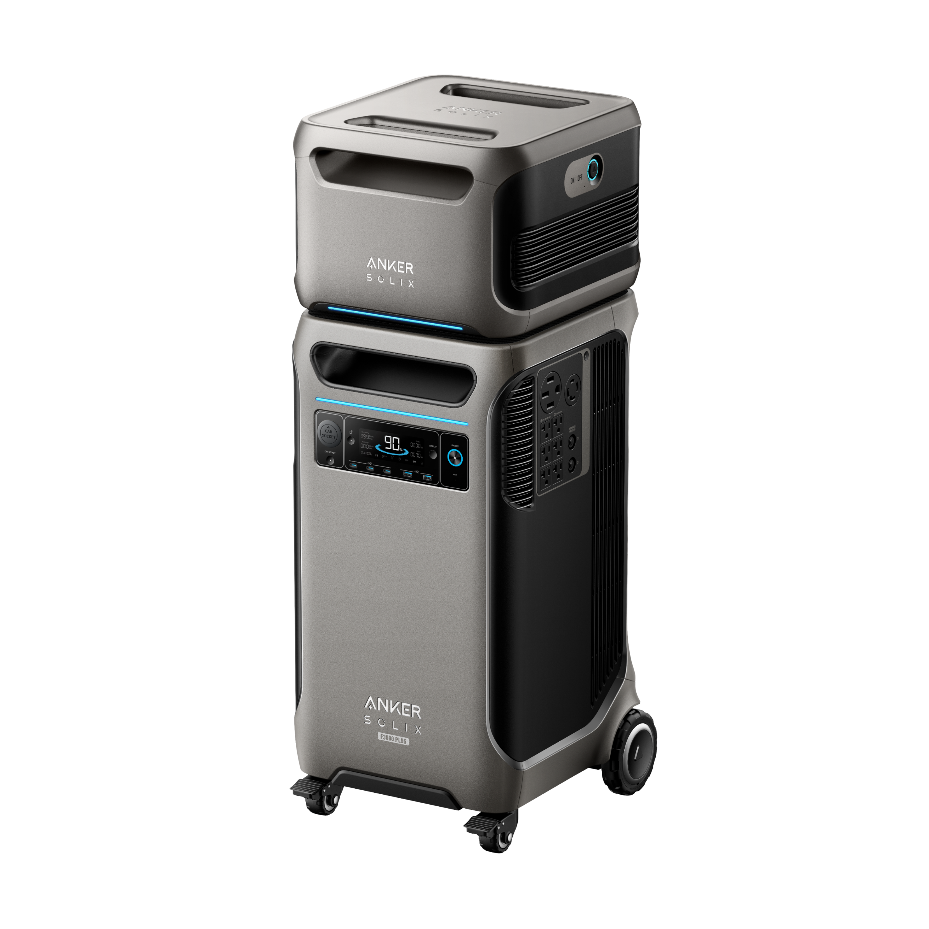 Anker SOLIX F3800 Plus Portable Power Station, 3840Wh + Expansion Battery + FREE Protective Cover