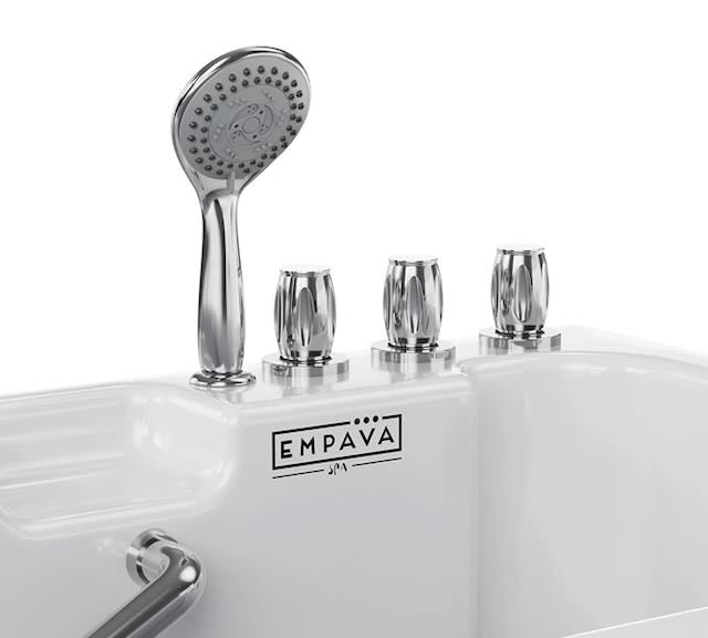 Empava 54" Alcove Soaking Walk-In Tub With Right Drain