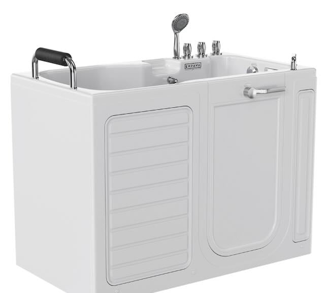 Empava 54" Alcove Soaking Walk-In Tub With Right Drain