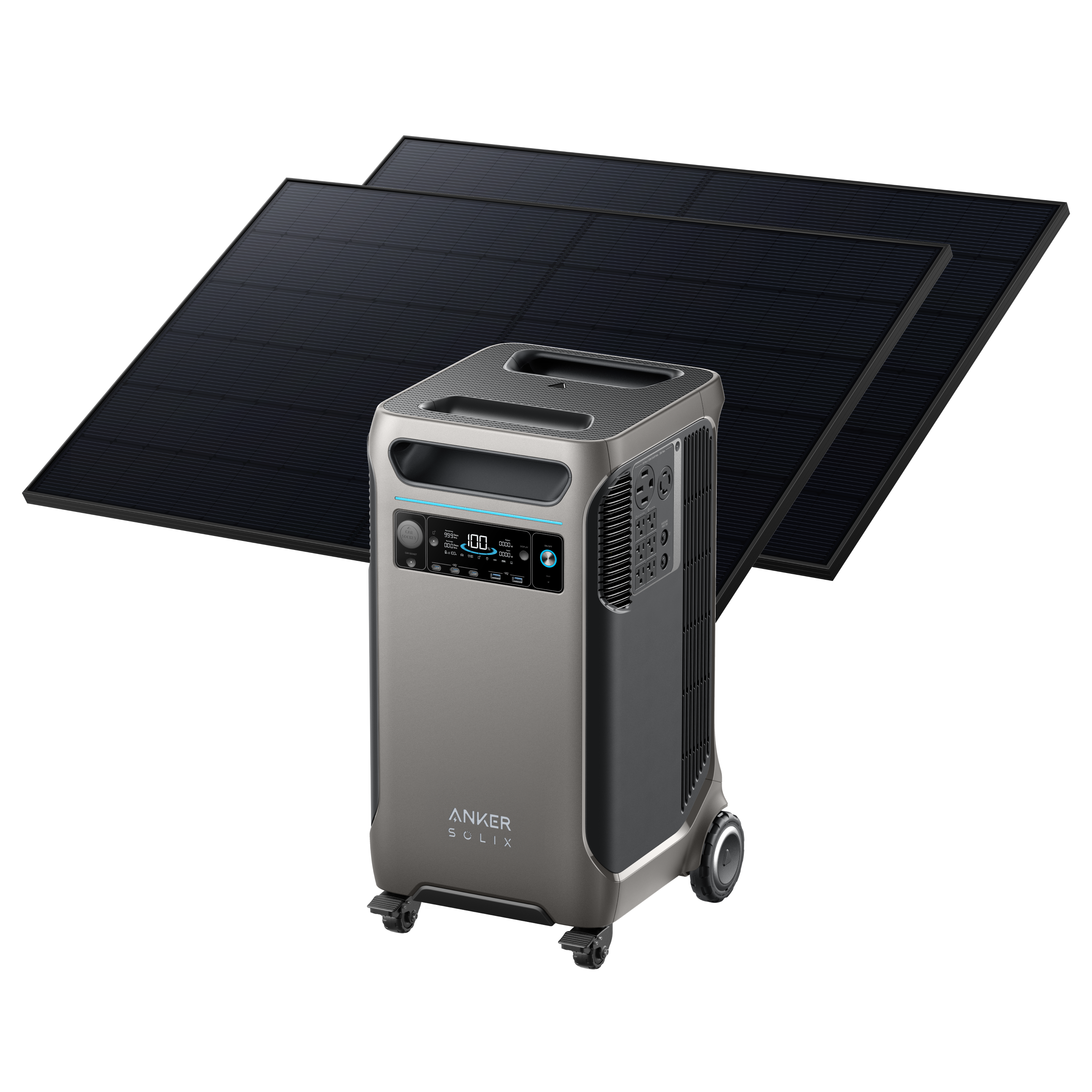 Anker Solix F3800 + 410W Rigid Solar Panels + FREE Protective Cover