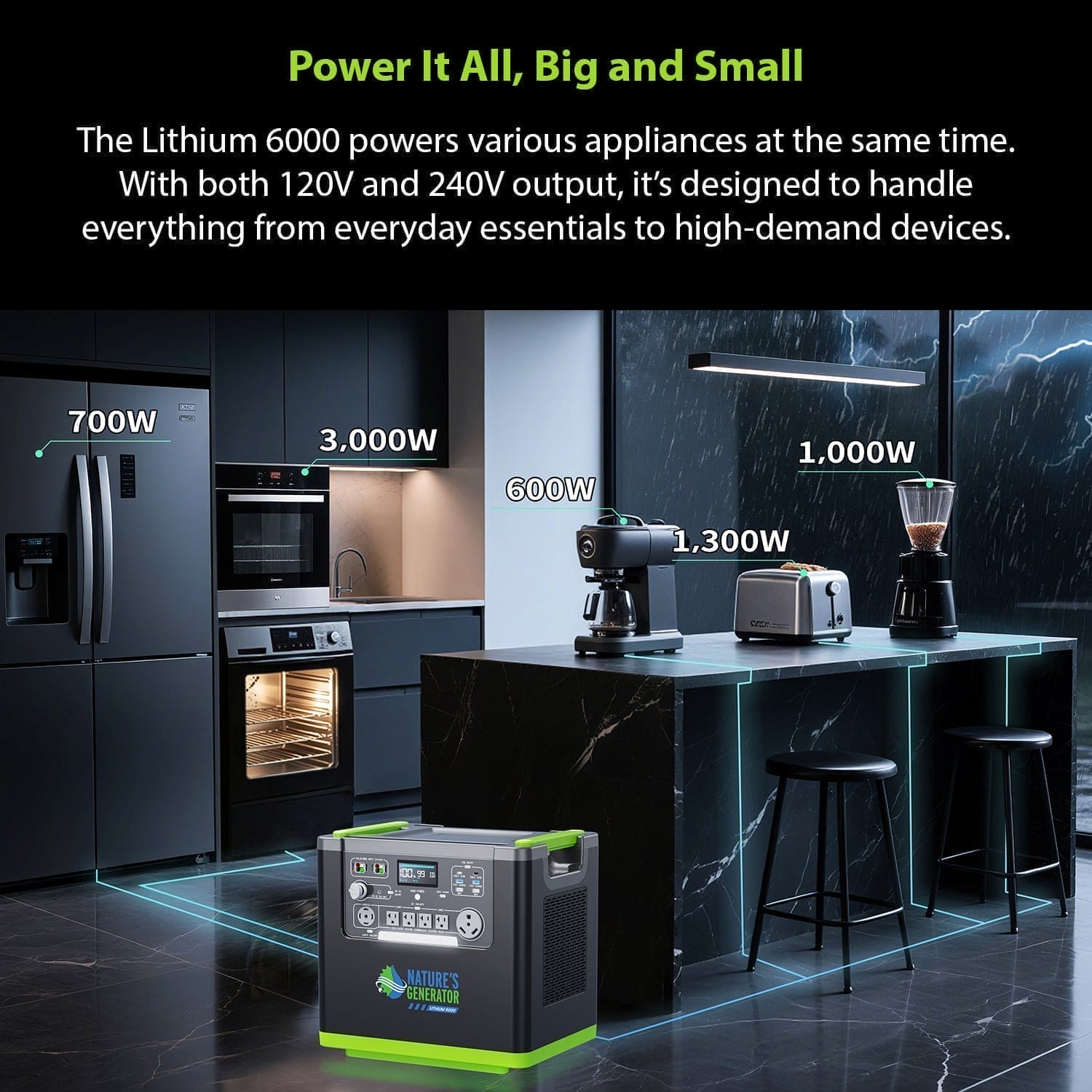 Nature's Generator Lithium 6000 Power Station