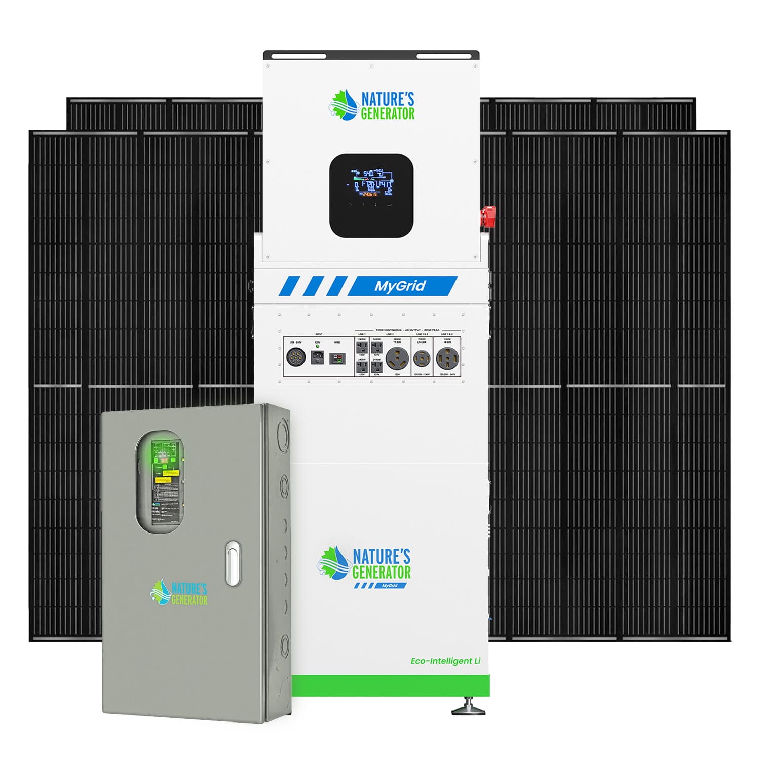 MyGrid 10K with Transfer Switch for House Battery Backup