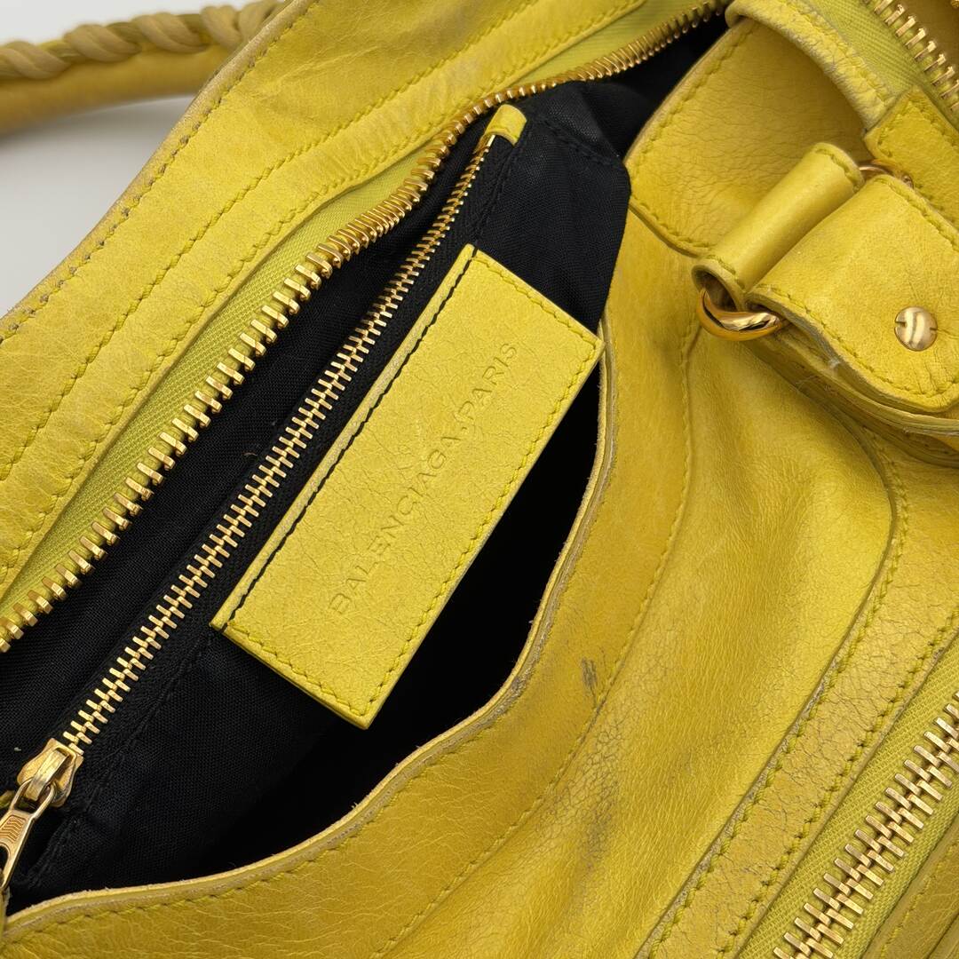 2011 Balenciaga The Giant City 21 Yellow Bag