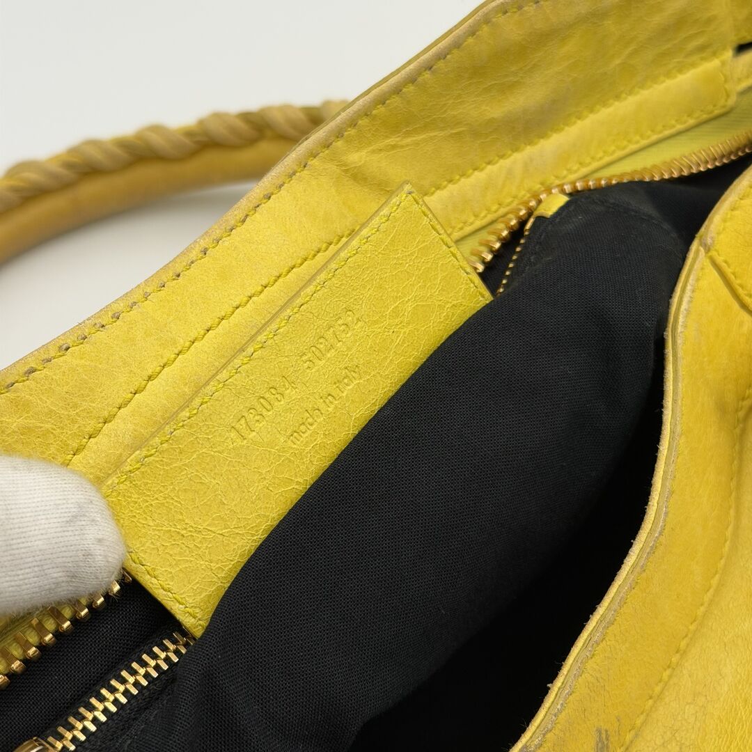 2011 Balenciaga The Giant City 21 Yellow Bag