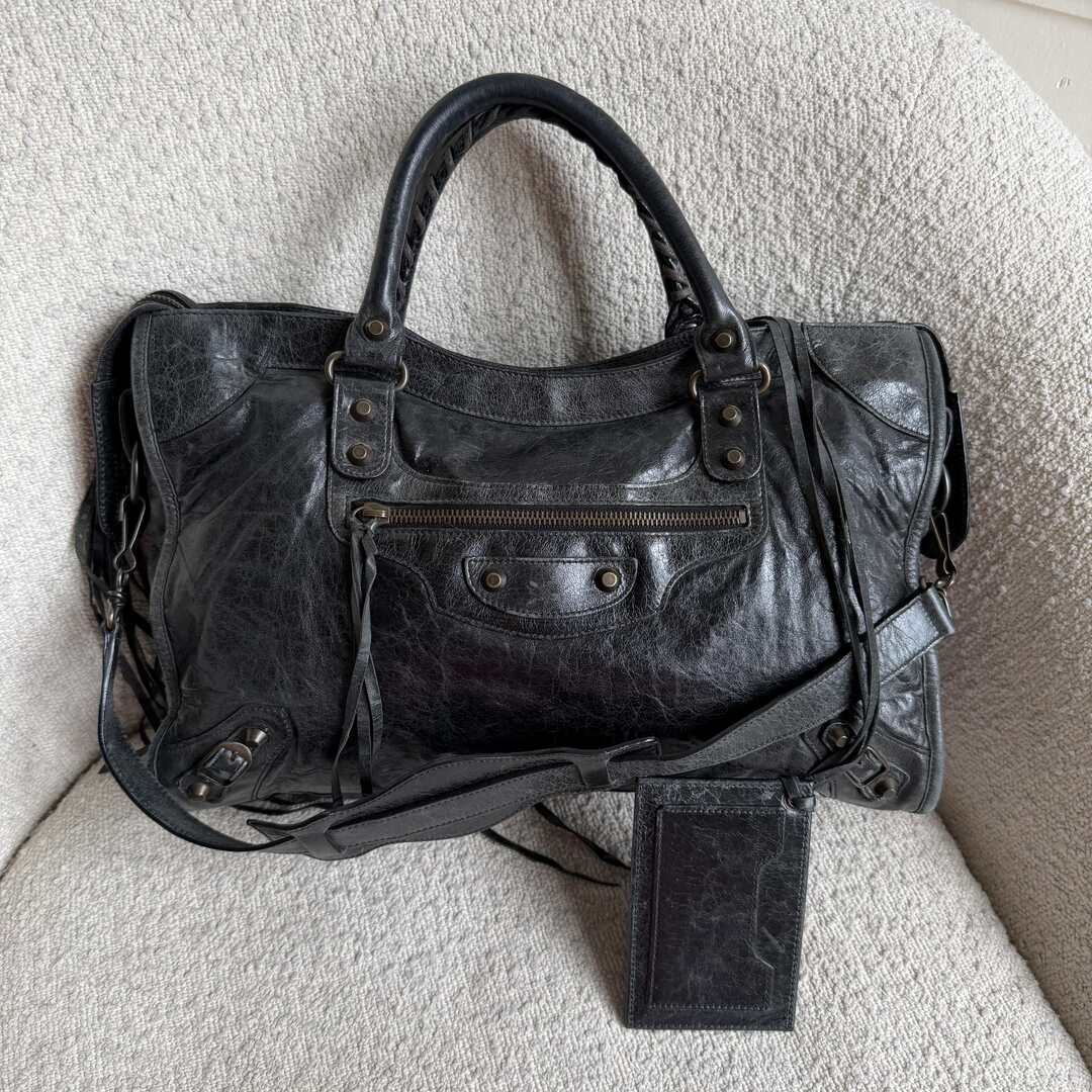 2006 Balenciaga The City Leather Black Bag