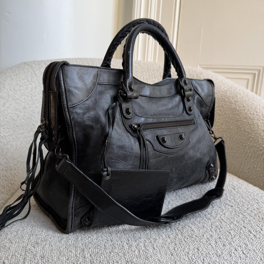 2009 Balenciaga Classic City Leather Black Bag