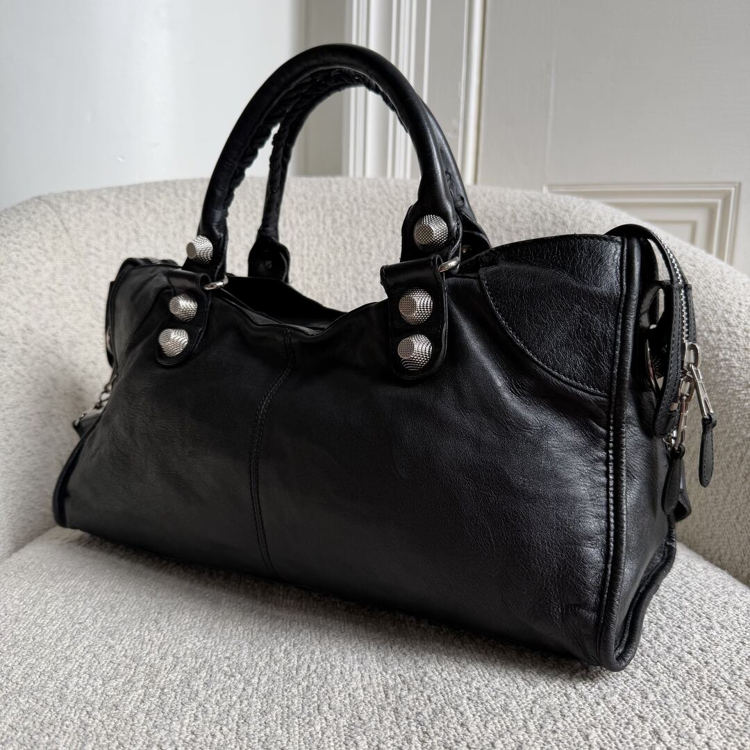 2009 Balenciaga The Giant City Leather Black Bag