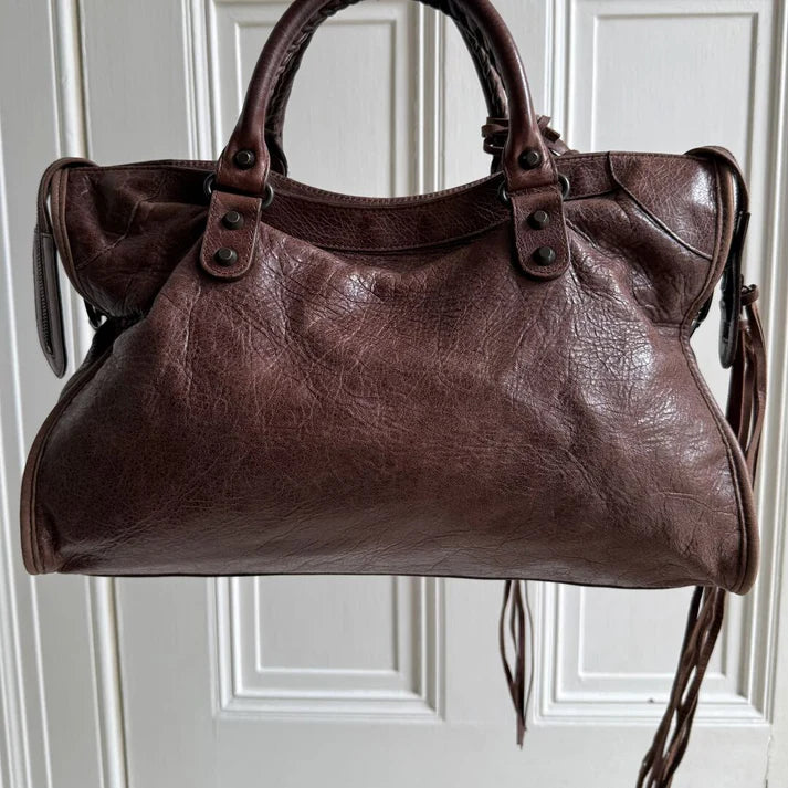2010 Brown Leather City Handbag