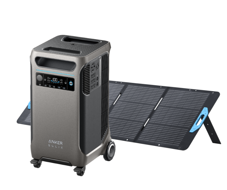 REFURBISHED Anker SOLIX F3800 Portable Power Station + 200W Anker Solar Panel