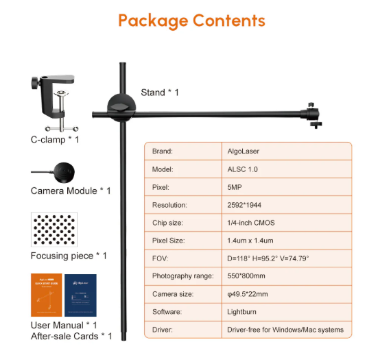 Algolaser Smart Camera