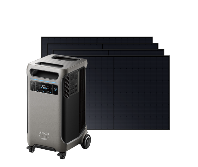 Anker SOLIX F3800 Plus Portable Power Station + 2 sets of 440W Rigid Solar Panels + FREE Protective Cover