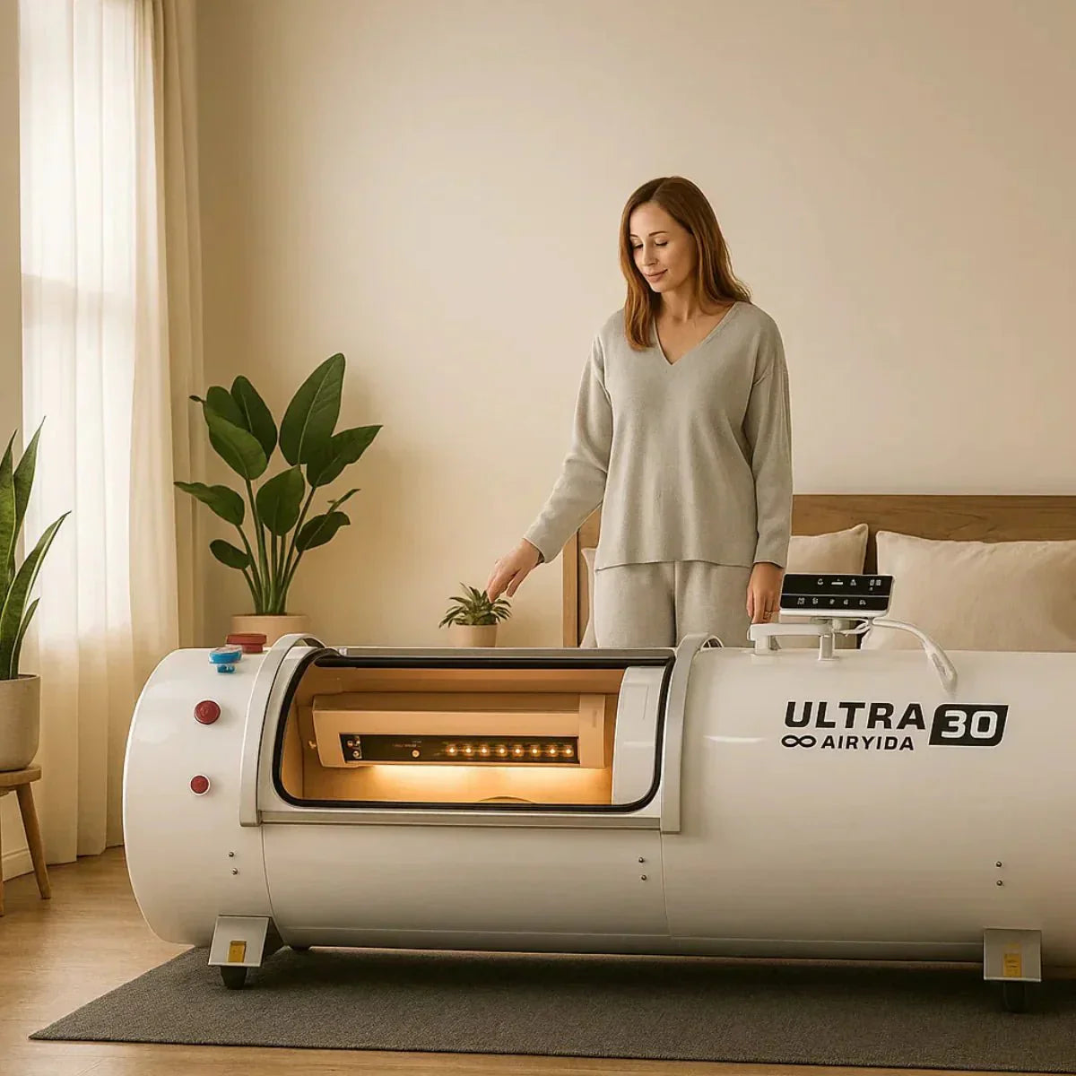 Airvida Ultra 1.3-2.0 ATA Hard Shell Lying Hyperbaric Chambers