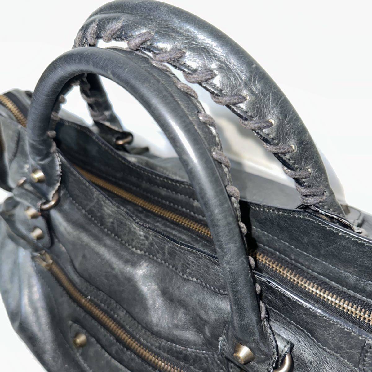 Balenciaga Dark Green Editor Bag