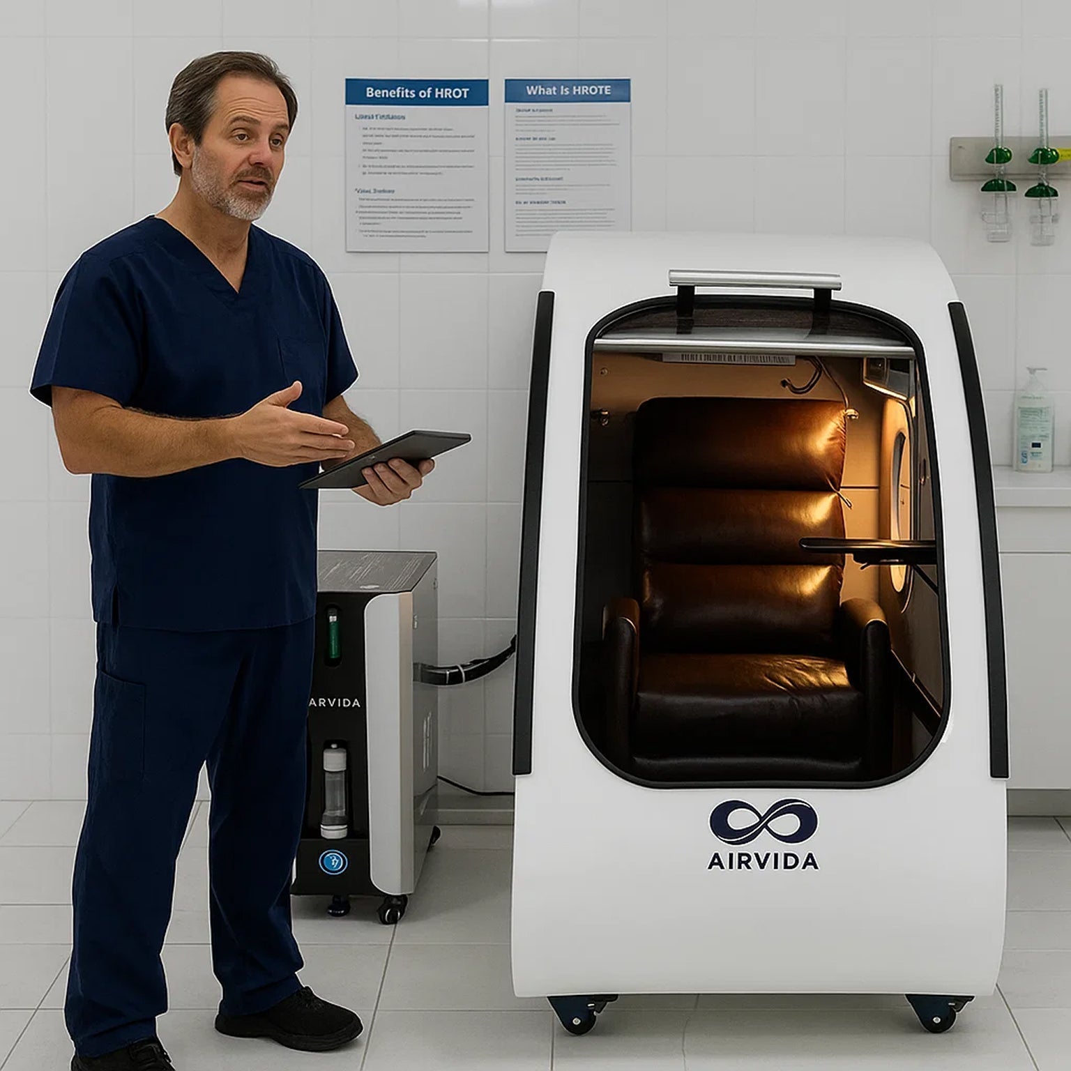 Sitting Hard Shell Hyperbaric Chamber 1.3-2.0 ATA -Airvida Elite