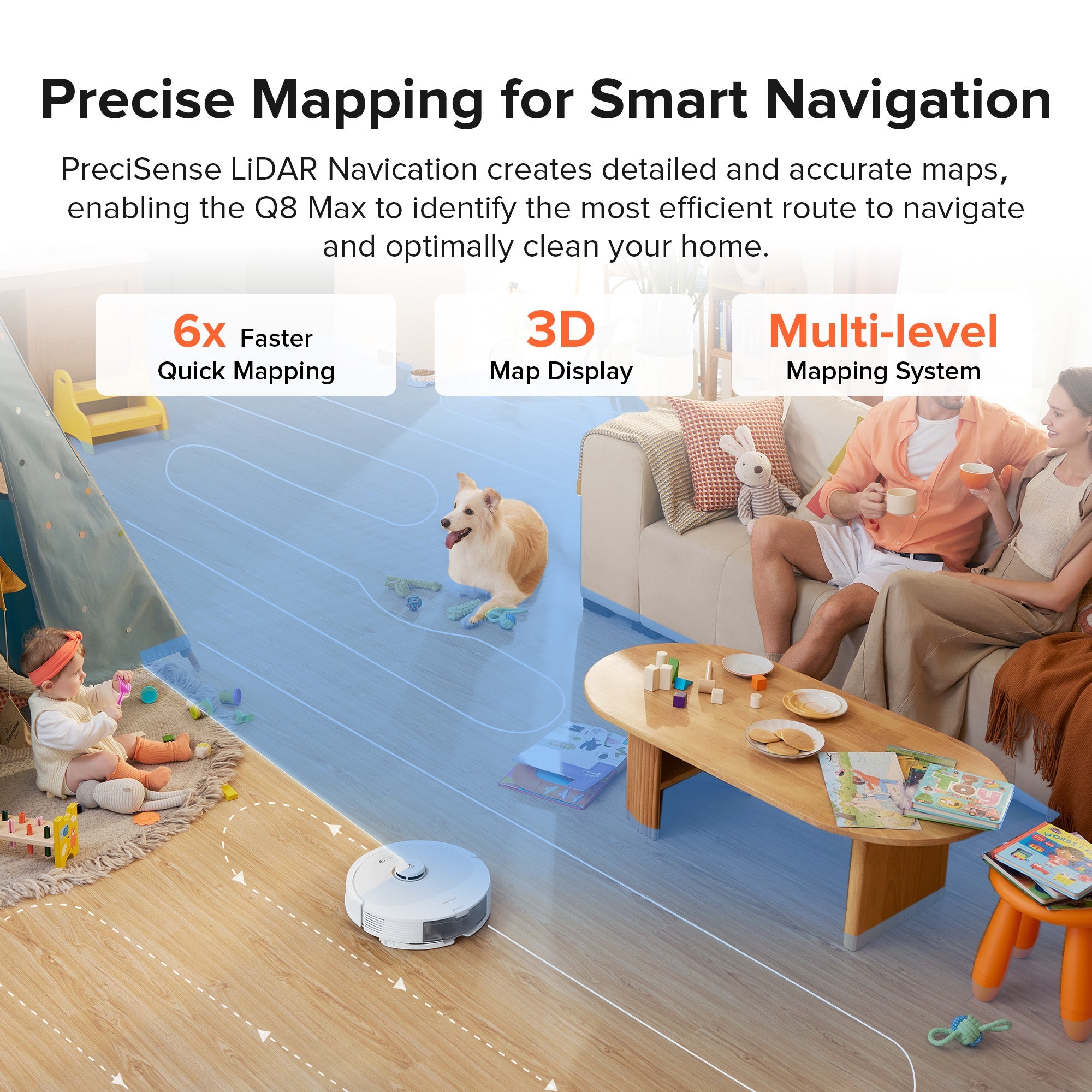 Roborock Q8 Max Robot Vacuum and Mop