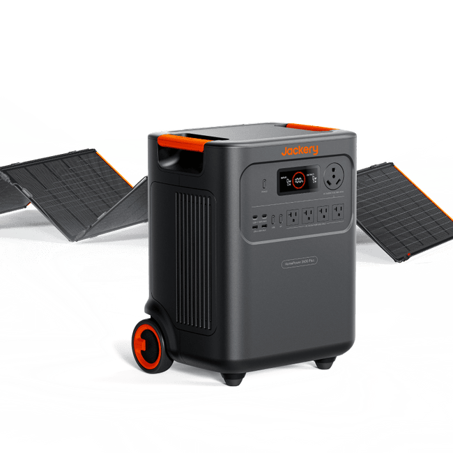 Jackery Solar Generator HomePower 3600 Plus + Solar Saga 500W X