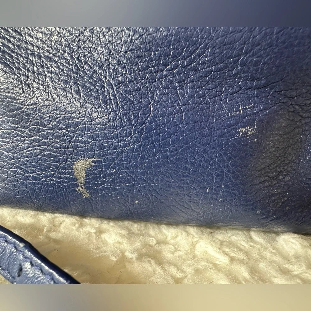 Balenciaga Mini City bag Zip Around Tote Navy with Mirror