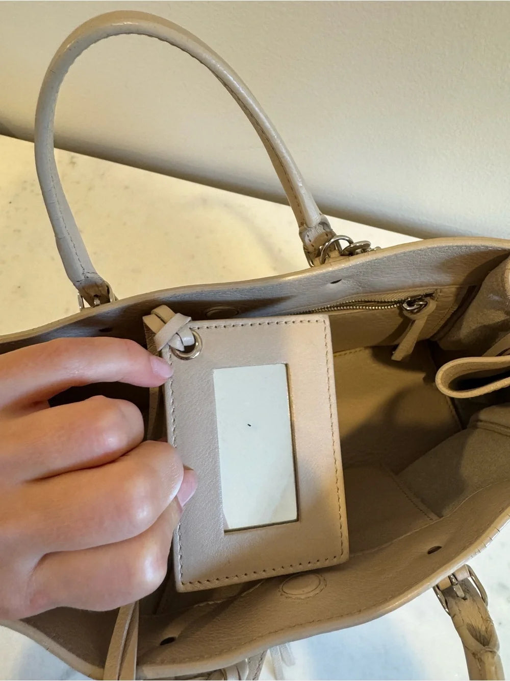 Balenciaga Beige City Bag Mini