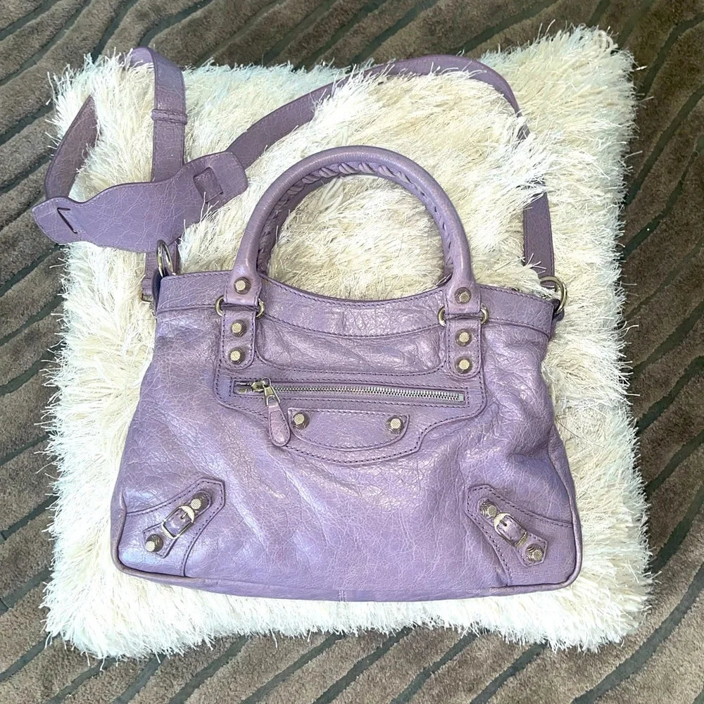 Balenciaga Purple City Bag