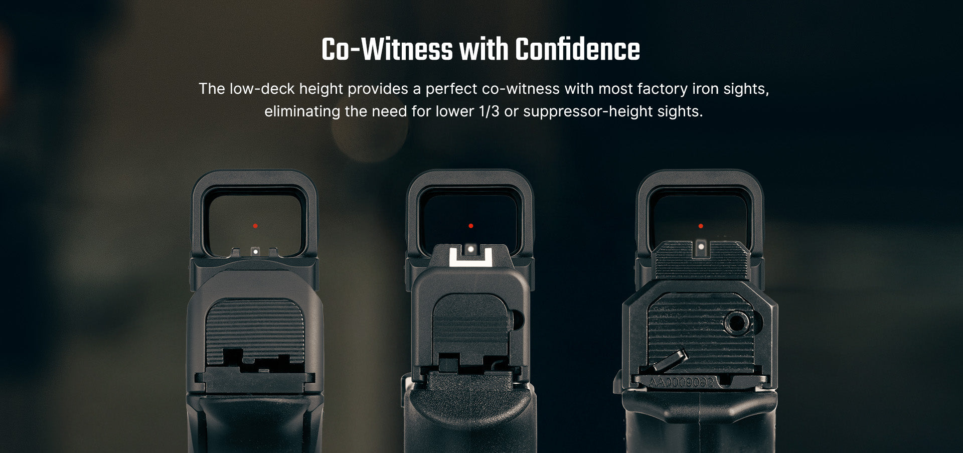 Olight Osight K Open Reflex Optic with Replaceable Side-Loading Battery