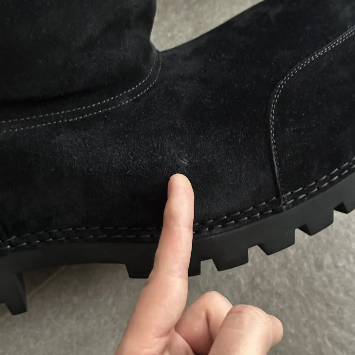 Balenciaga Alaska Black Suede Mid Boots
