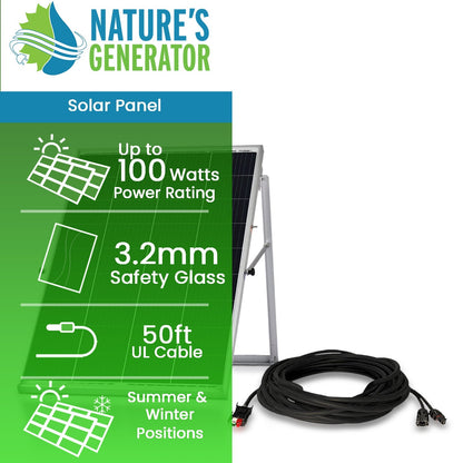 Nature's Generator Power Panel with 50 Foot Cable