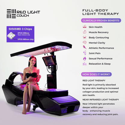 InfraCouch Red Light Therapy Bed – Full Body LED Therapy