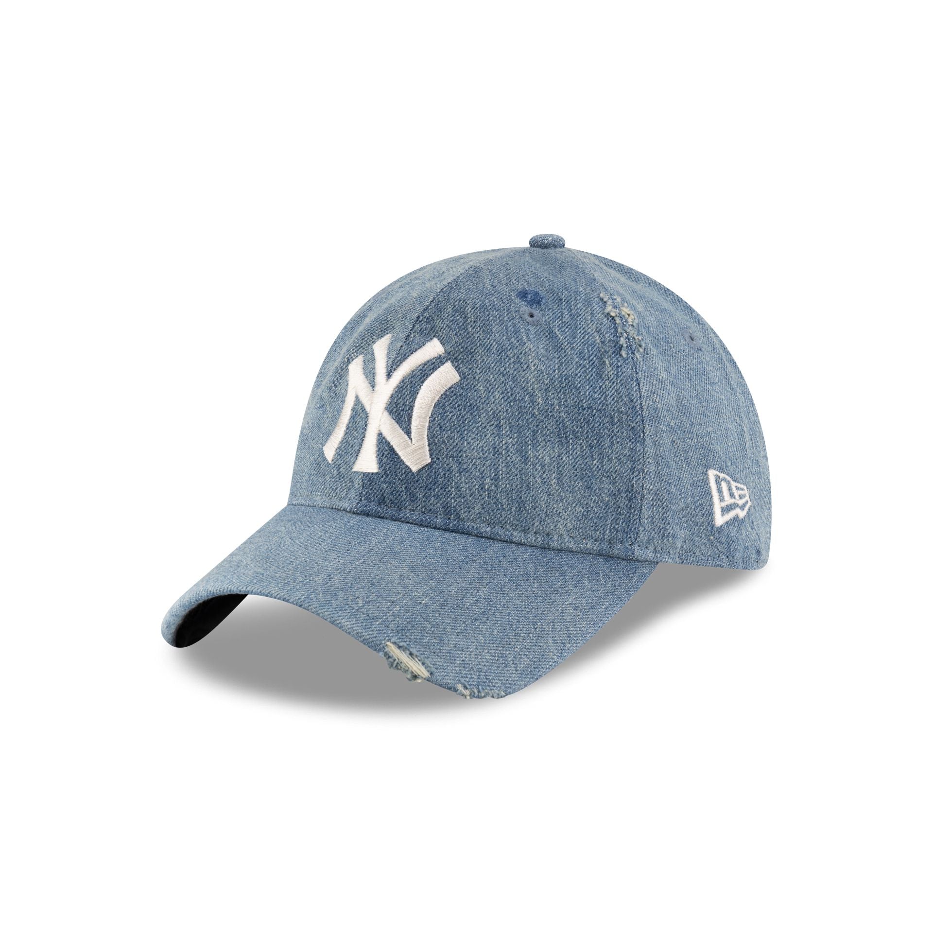 New York Yankees Distressed Light Denim 9TWENTY Adjustable Hat