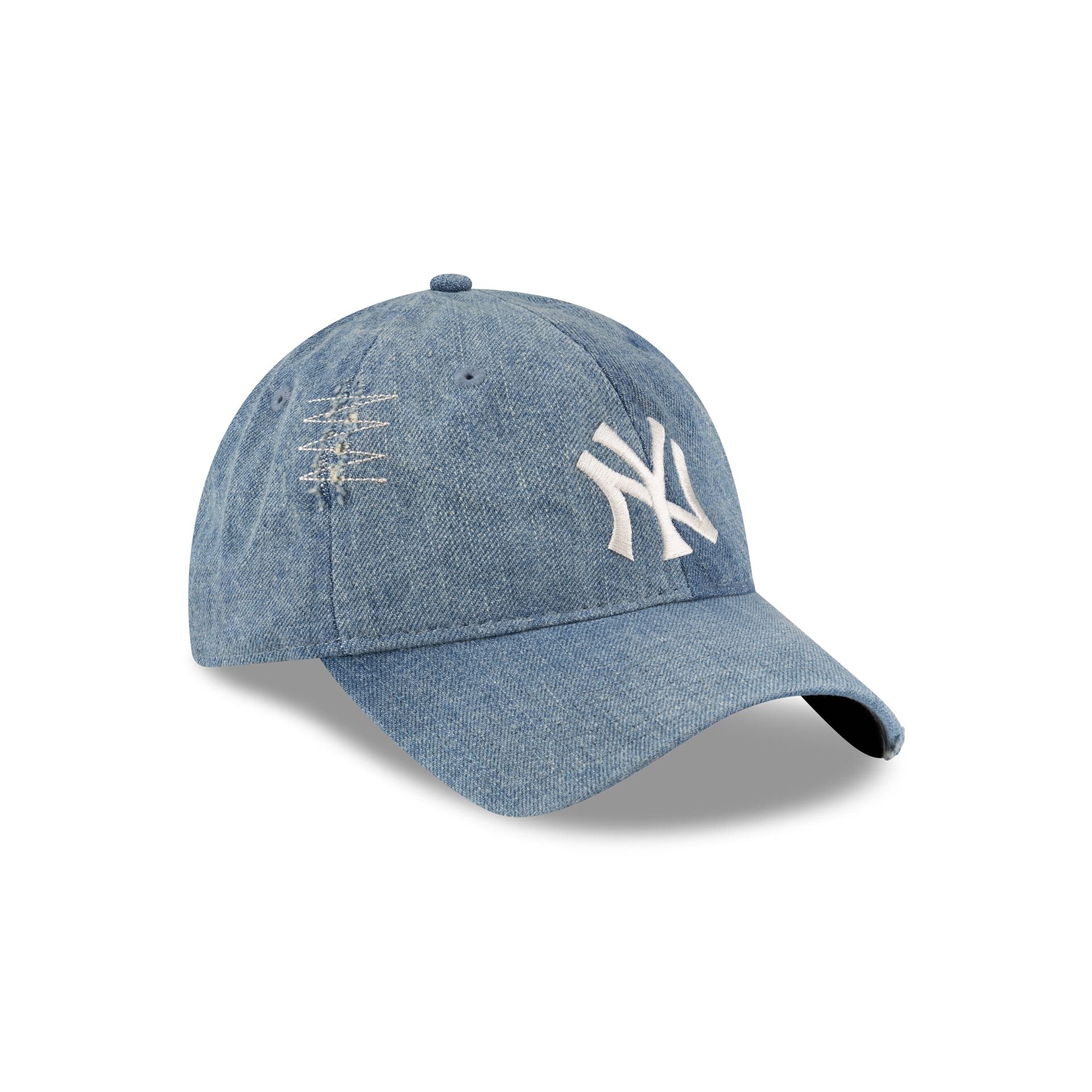 New York Yankees Distressed Light Denim 9TWENTY Adjustable Hat