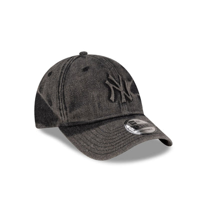 New York Yankees Embo Black Denim 9FORTY Adjustable Hat