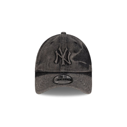New York Yankees Embo Black Denim 9FORTY Adjustable Hat