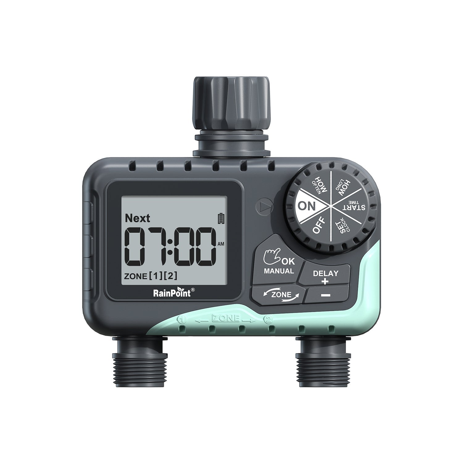 RainPoint 2-Zone Hose Water Timer