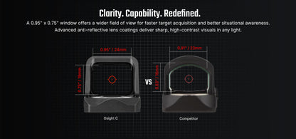 Olight Osight C Open Reflex Optic with Replaceable Side-Loading Battery