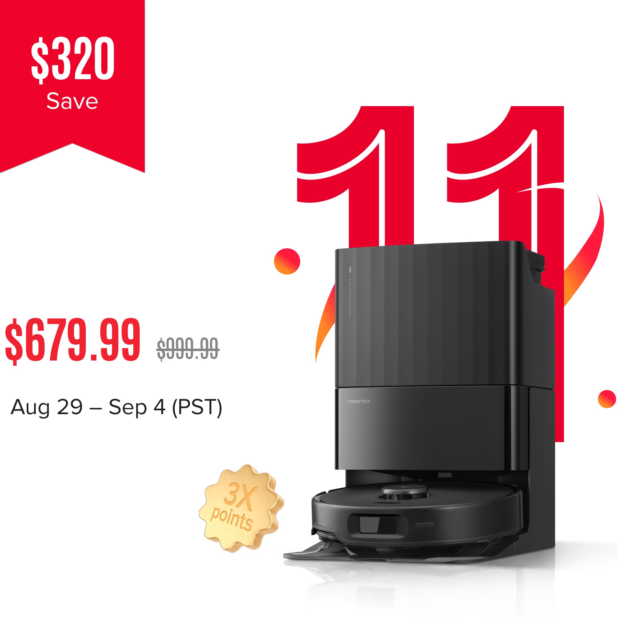 Roborock Qrevo Edge S5A Robot Vacuum with Multifunctional Dock 3.0