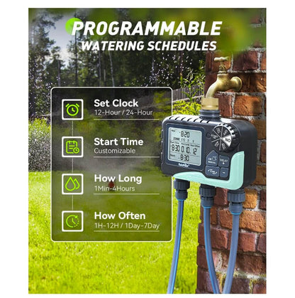 RainPoint 3 Zone Sprinkler Timer with ABS Inlet