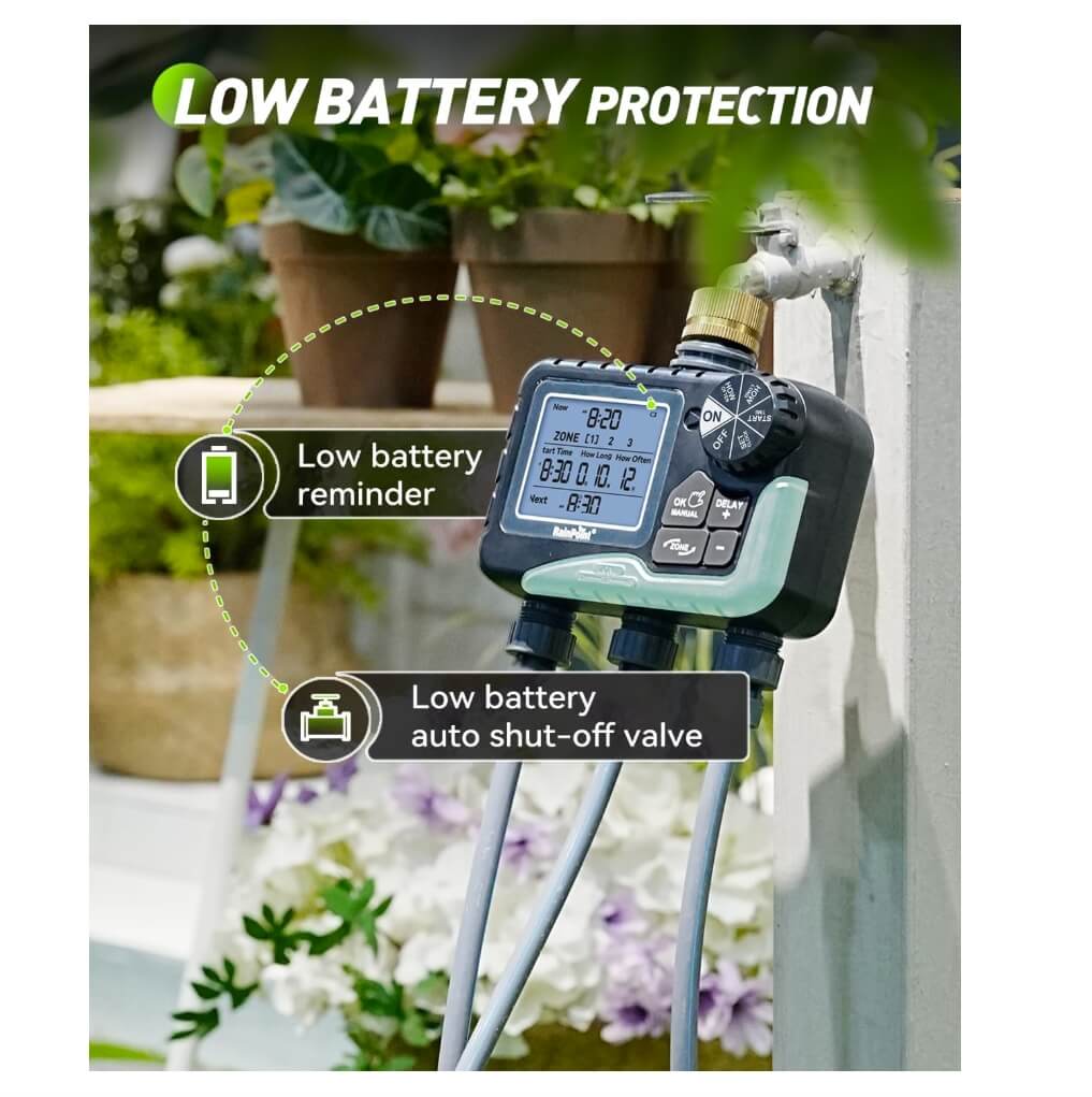RainPoint 3 Zone Sprinkler Timer with ABS Inlet
