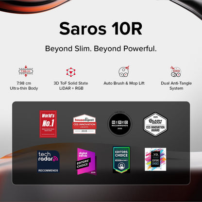 Roborock Saros 10R Robot Vacuum with Multifunctional Dock 4.0