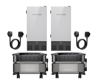 Ecoflow 2x Delta Pro Ultra Powerstations and 2x Smart Home Panel 2 Combos for Powering 24 Circuits