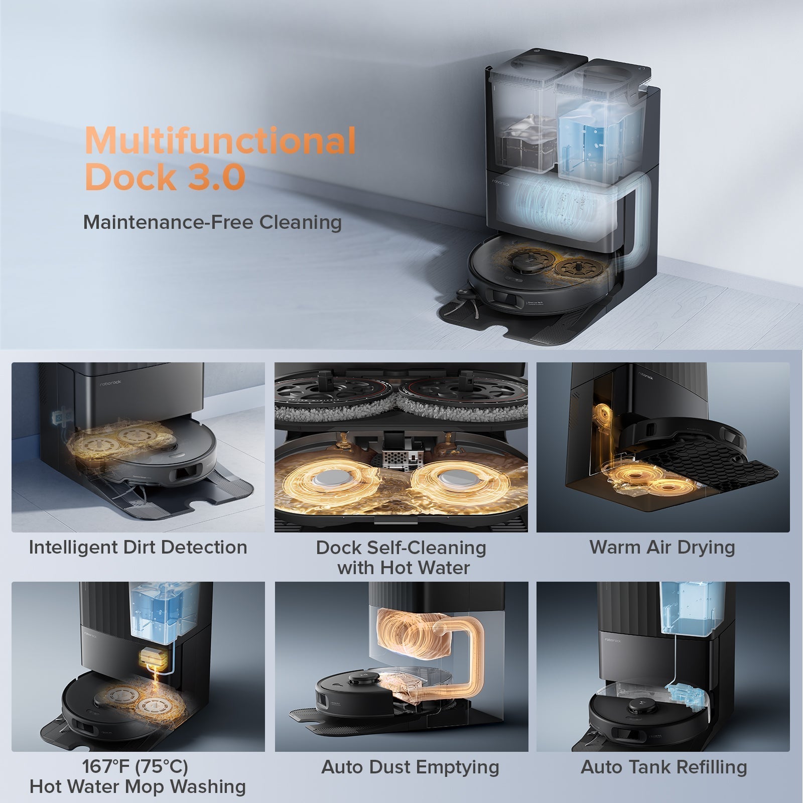 Roborock Qrevo Edge S5A Robot Vacuum with Multifunctional Dock 3.0