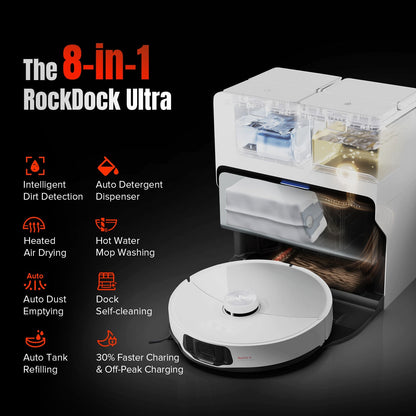 Roborock S8 MaxV Ultra with 8-in-1 RockDock® Ultra