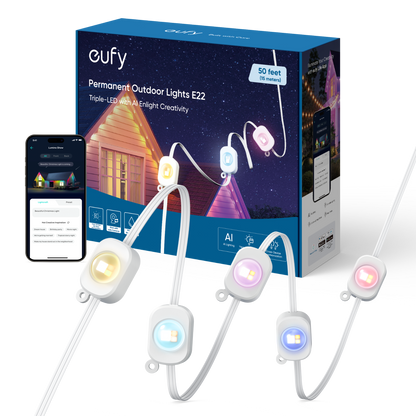 Eufy Permanent Outdoor Light Kit 50-ft