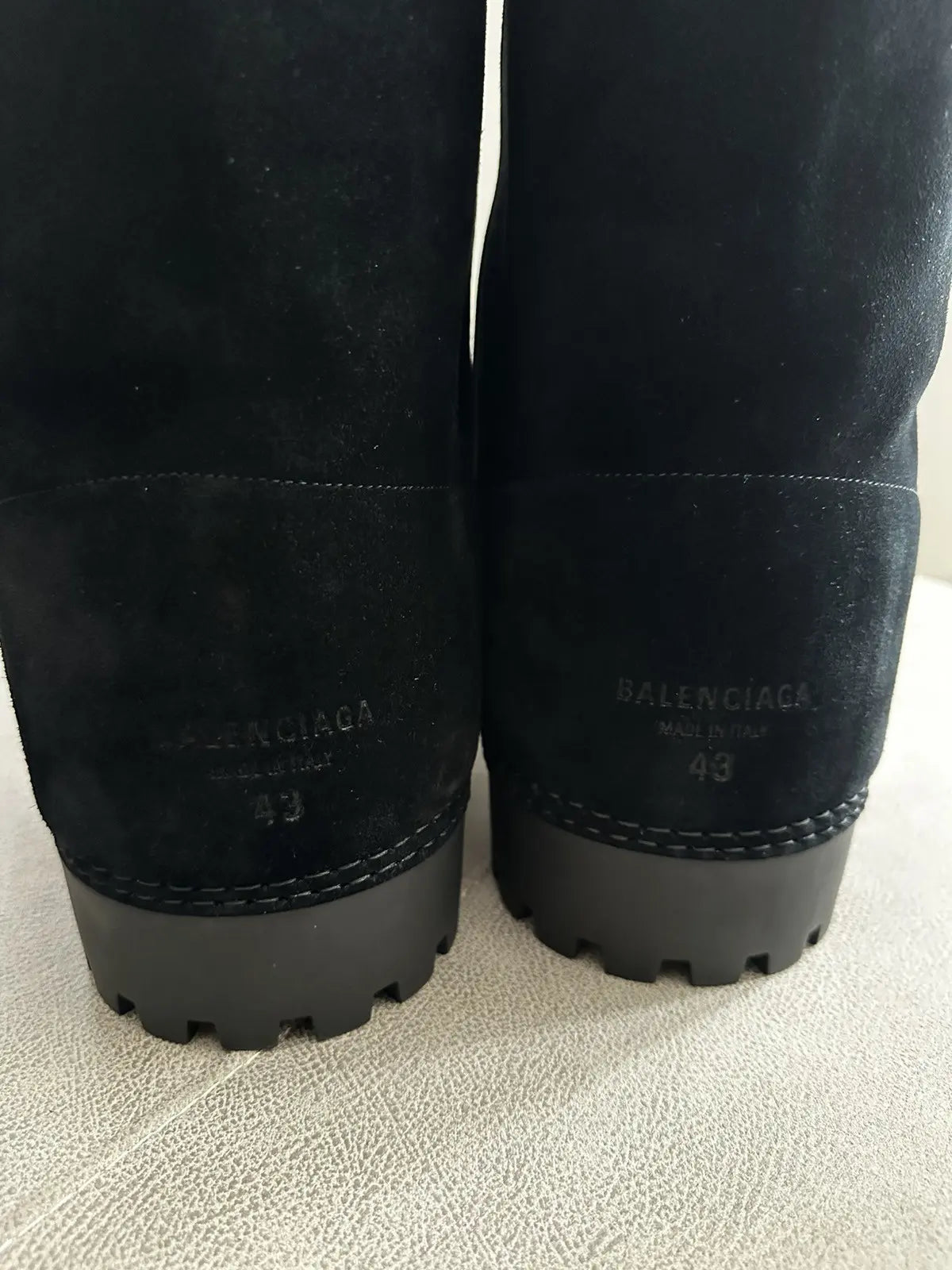 Balenciaga Alaska Black Suede Mid Boots