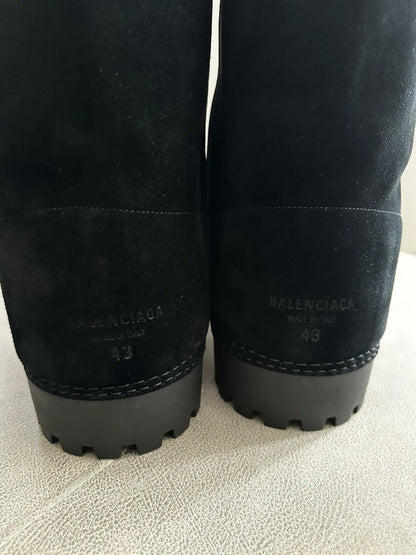 Balenciaga Alaska Black Suede Mid Boots
