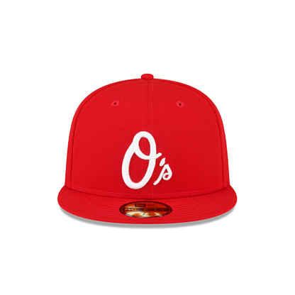Baltimore Orioles Sidepatch Red 59FIFTY Fitted Hat