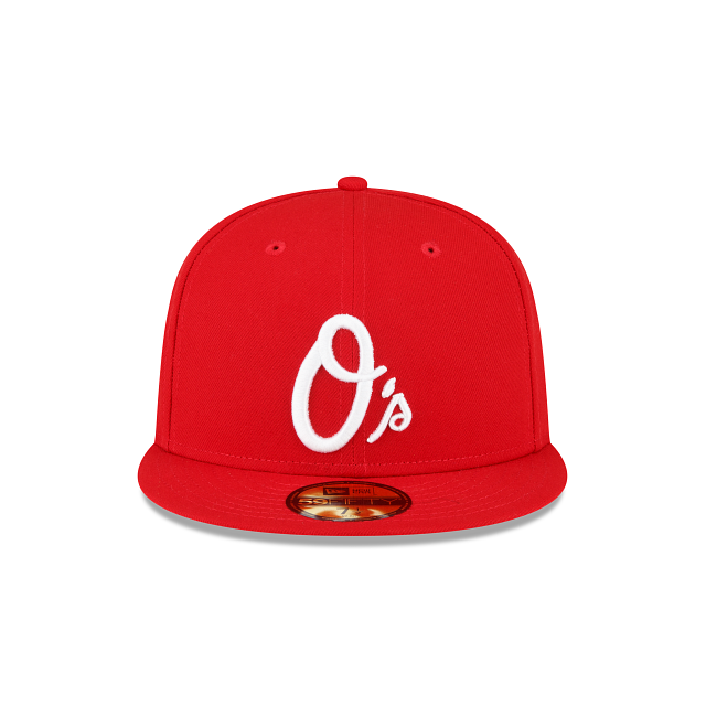 Baltimore Orioles Sidepatch Red 59FIFTY Fitted Hat